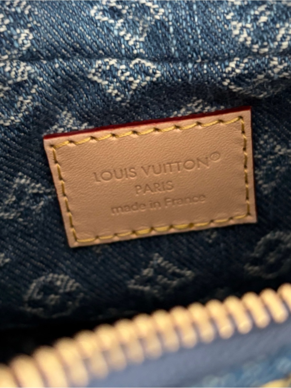 NEW Louis Vuitton Pochette Valley - Blue Denim - Picture 10 of 13